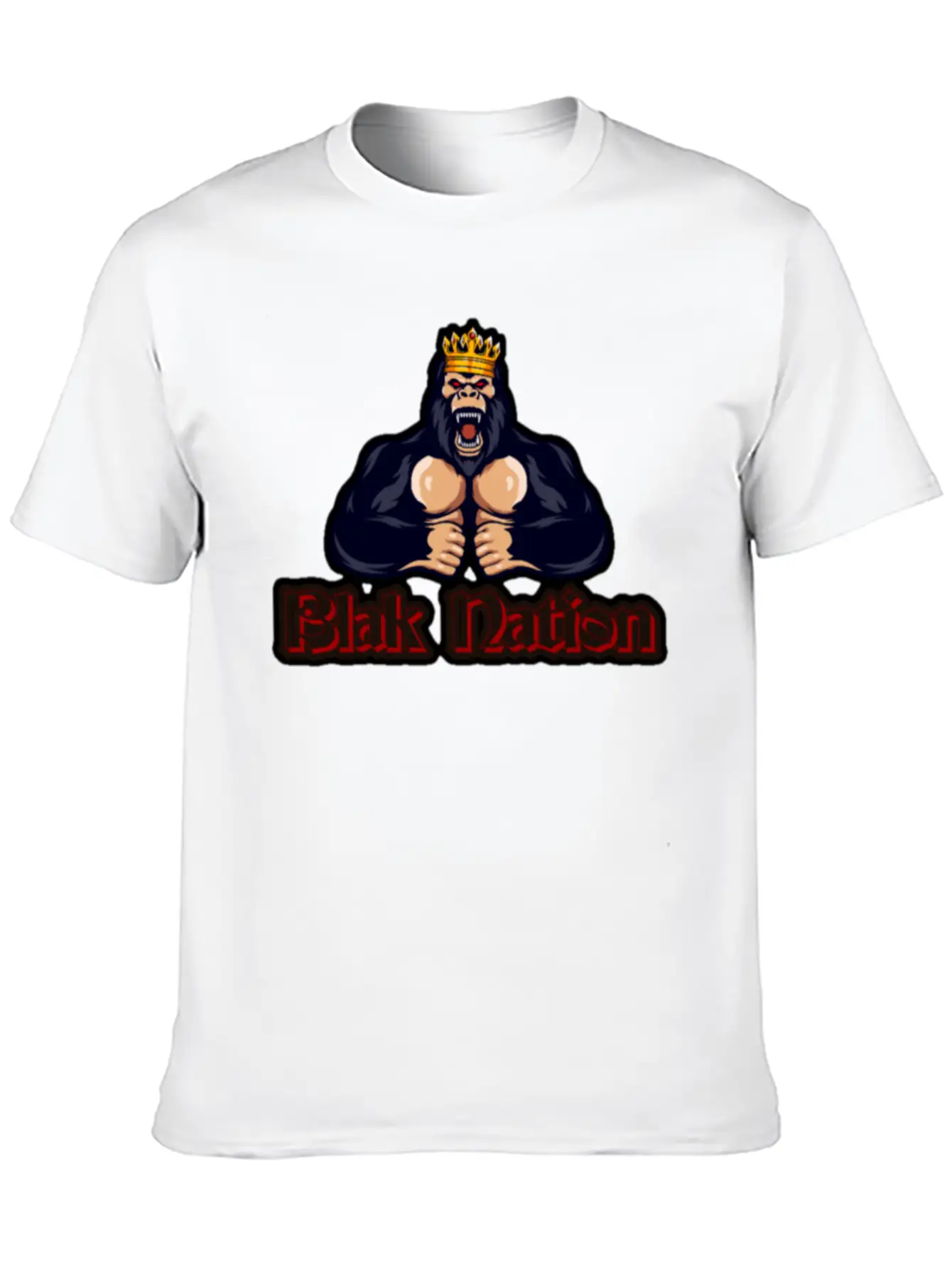 Blak Nation King Ape Classic Cotton Tee – Unisex Comfort For Any Season