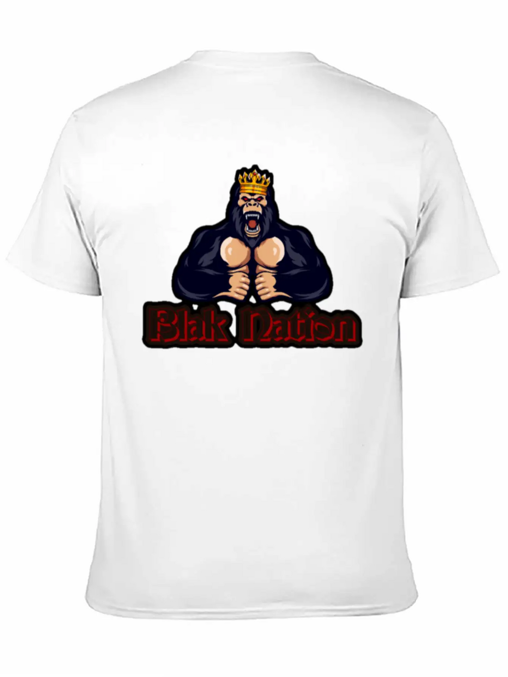 Blak Nation King Ape Classic Cotton Tee – Unisex Comfort For Any Season