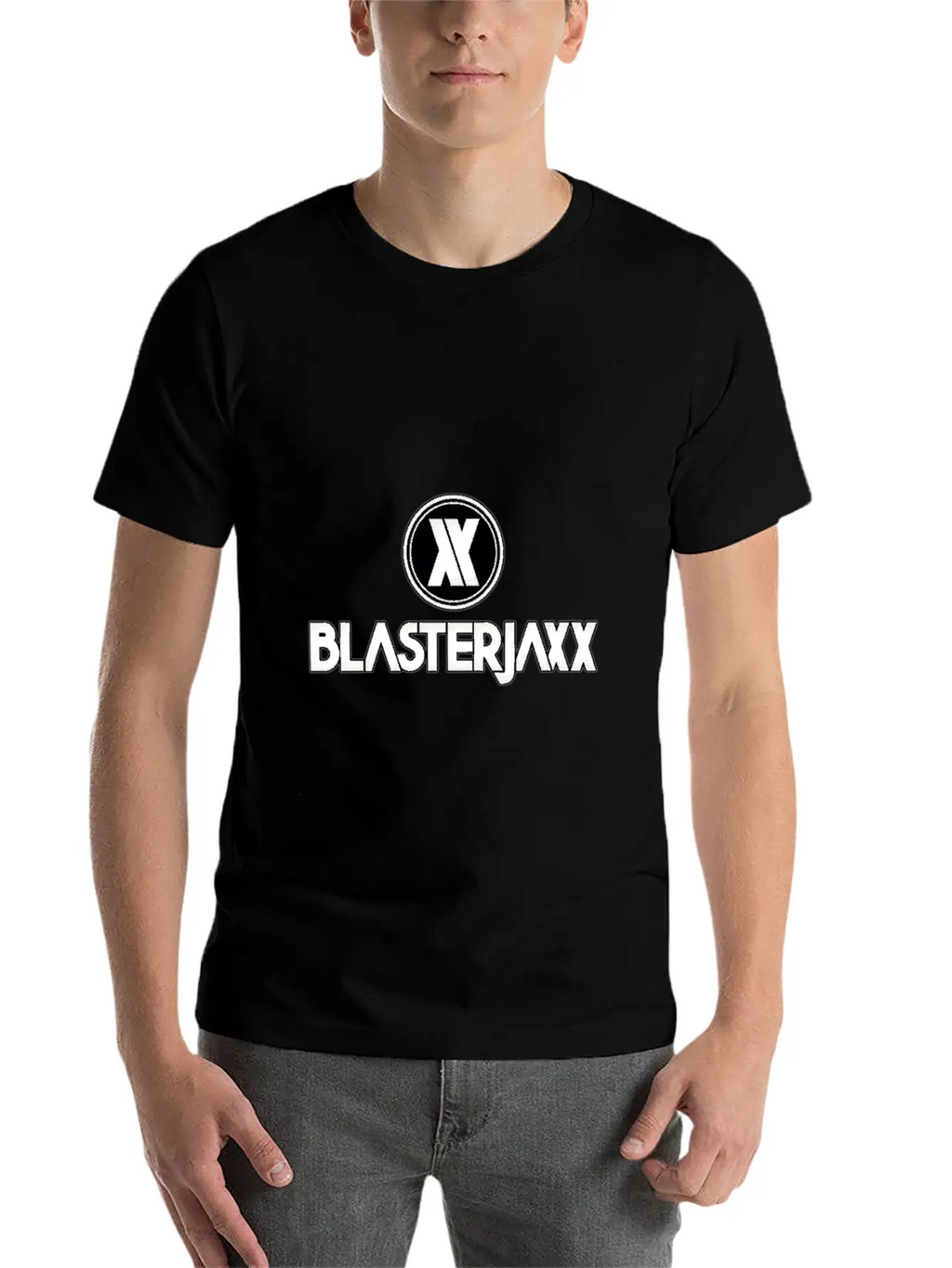 Blasterjaxx Black Breathable Graphic T-Shirt – Perfect For Casual Days
