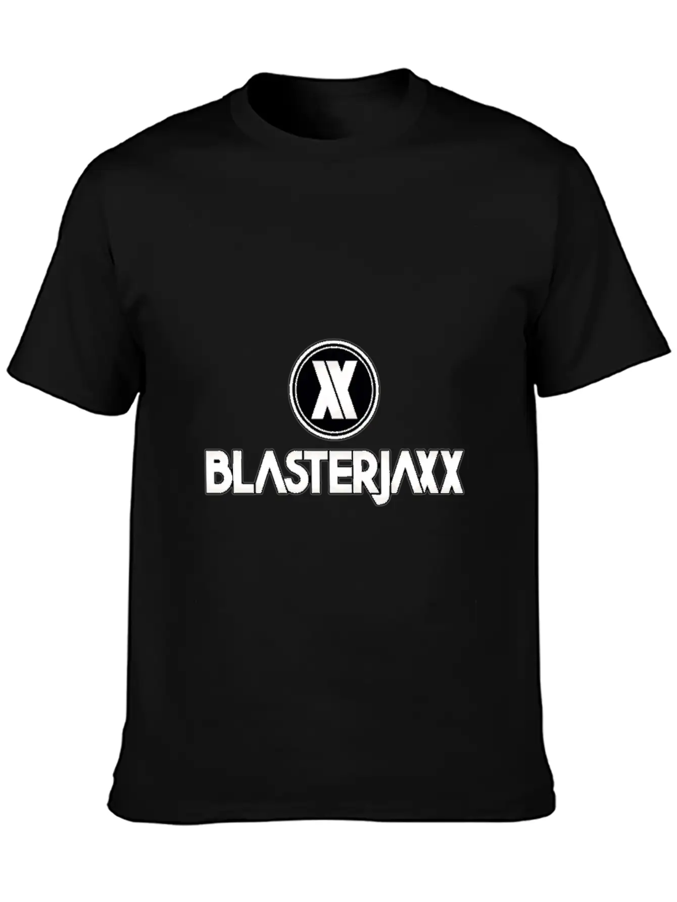 Blasterjaxx Black Breathable Graphic T-Shirt – Perfect For Casual Days