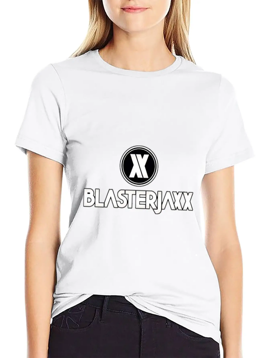 Blasterjaxx Black Breathable Graphic T-Shirt – Perfect For Casual Days