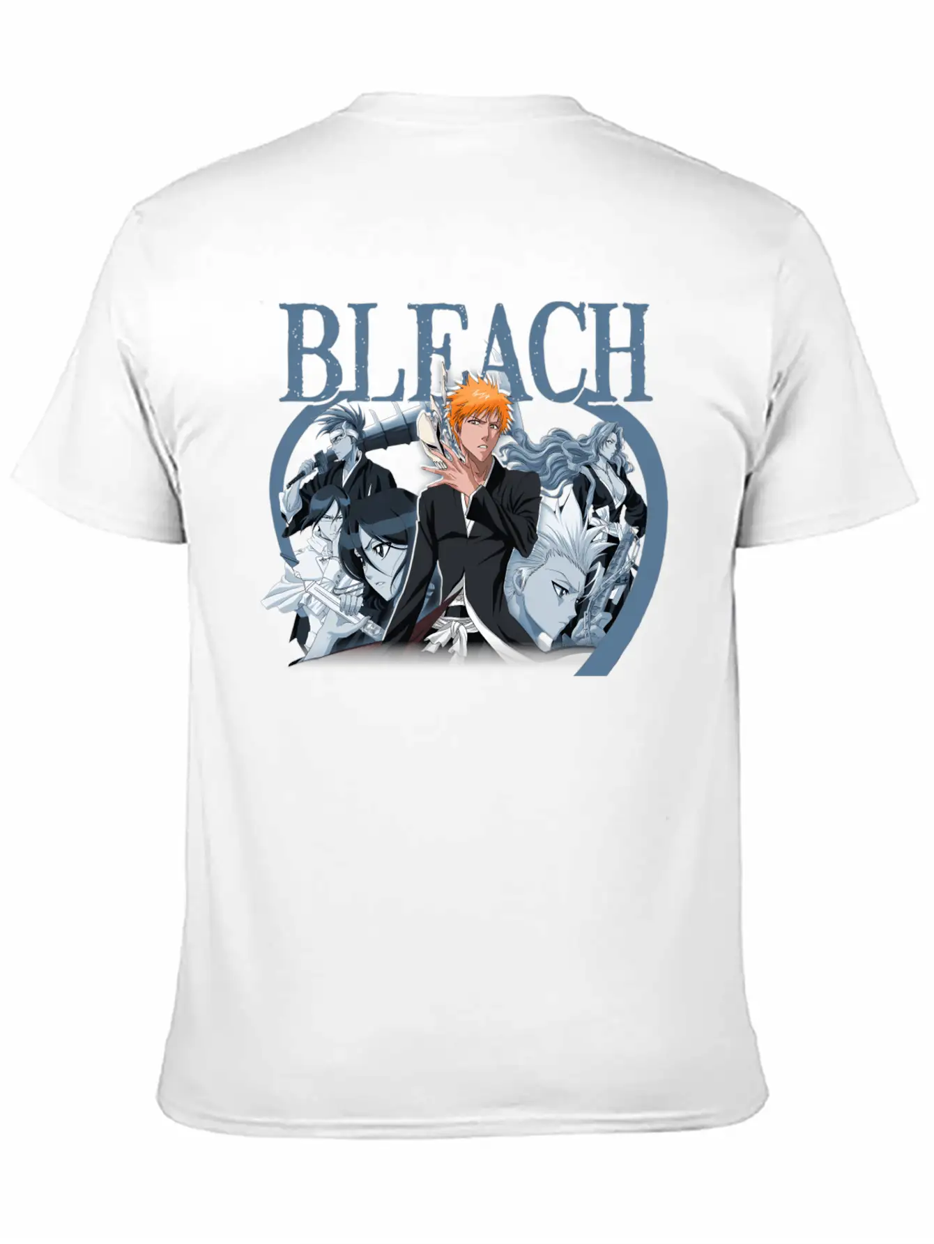 Bleach Blue Duotone Color Essential Cotton Tee For Daily Outfits – Unisex Style