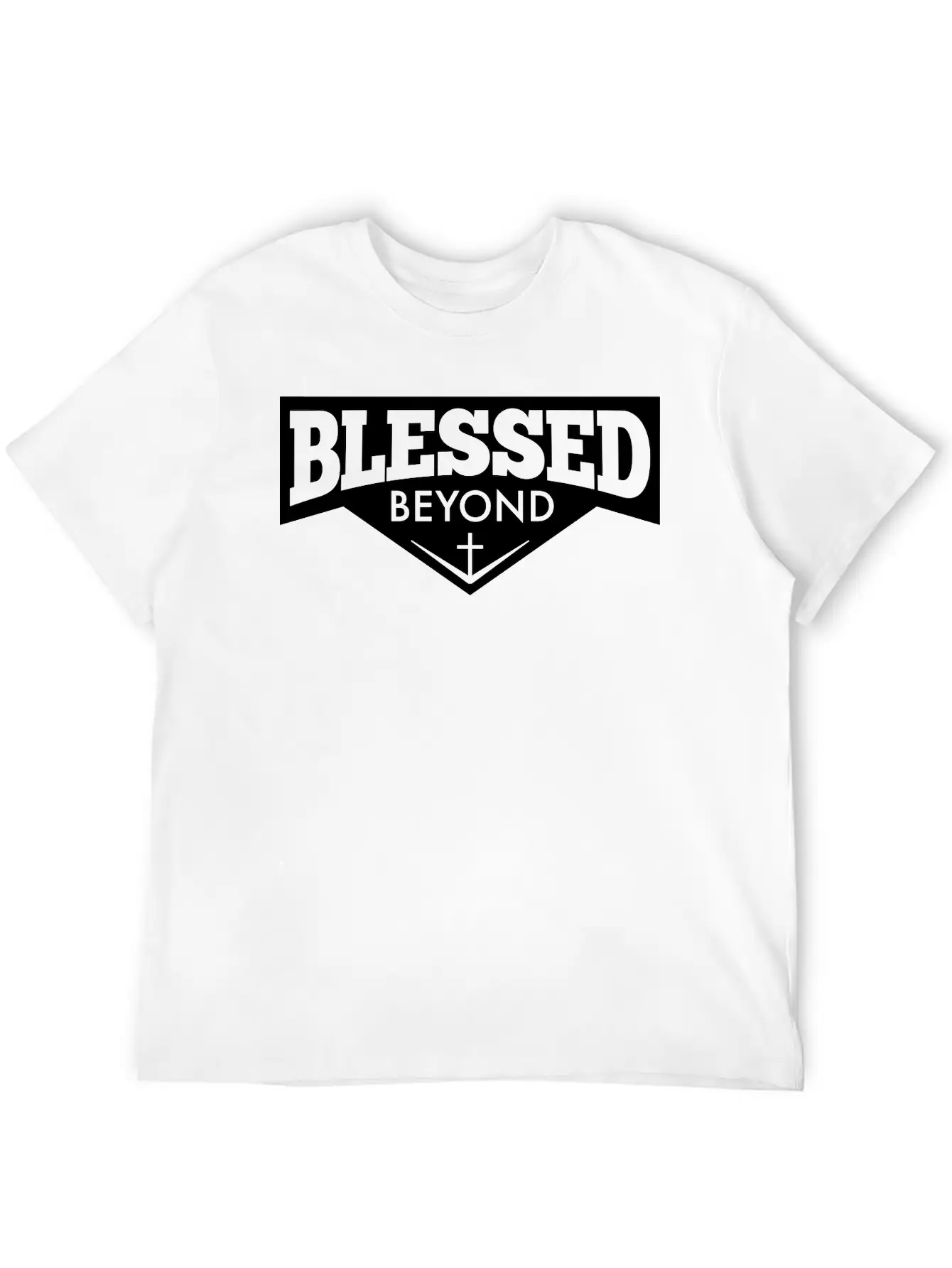 Blessed Beyond Christian, Jesus, Faith, Religion Breathable Soft Cotton T-Shirt – Timeless Casual Look