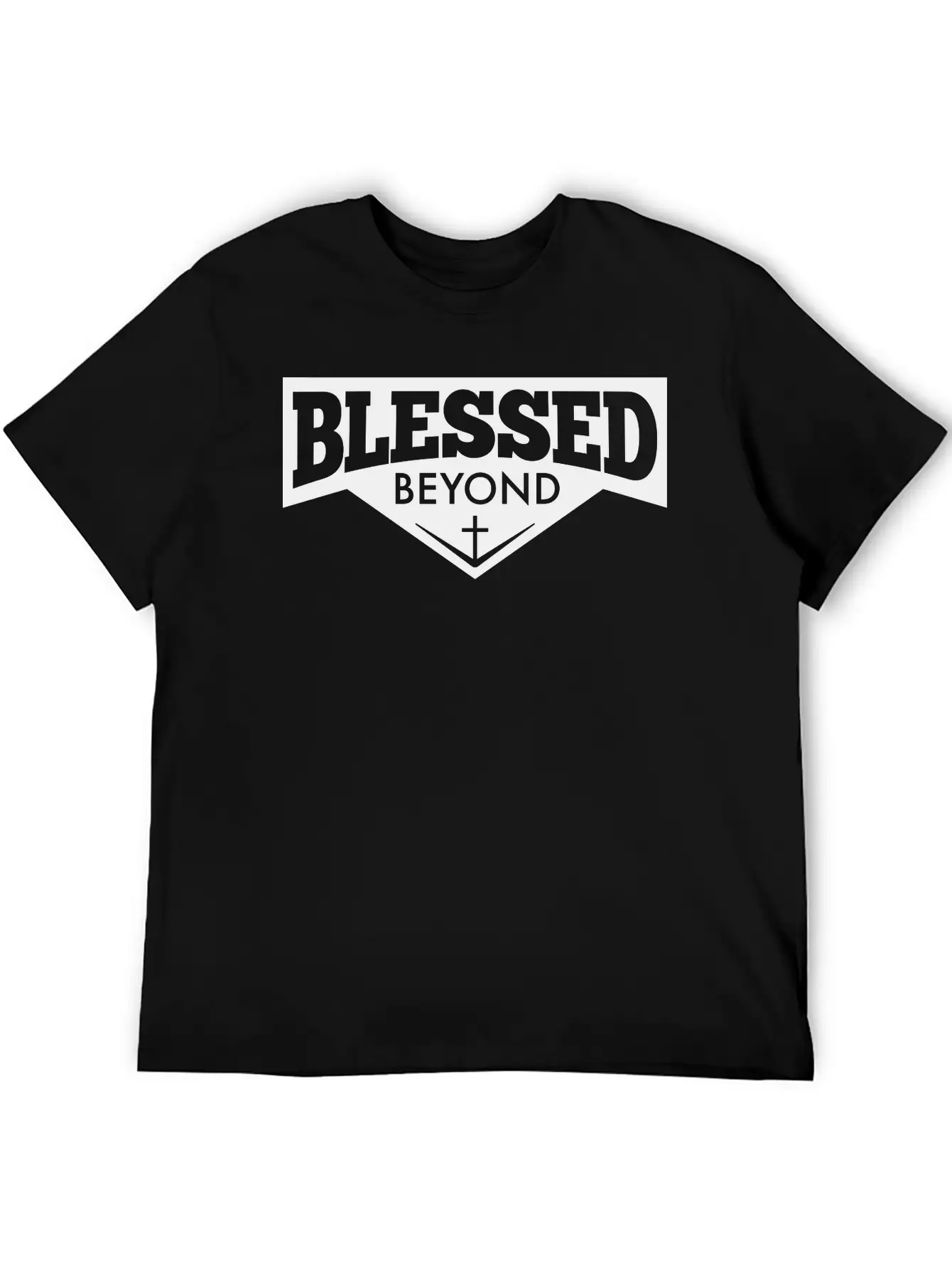 Blessed Beyond Christian, Jesus, Faith, Religion Breathable Soft Cotton T-Shirt – Timeless Casual Look