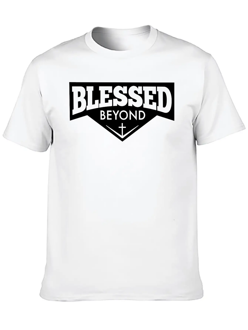 Blessed Beyond Christian, Jesus, Faith, Religion Breathable Soft Cotton T-Shirt – Timeless Casual Look