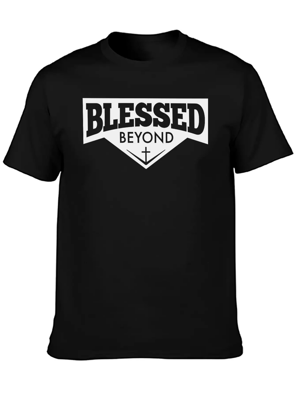 Blessed Beyond Christian, Jesus, Faith, Religion Breathable Soft Cotton T-Shirt – Timeless Casual Look