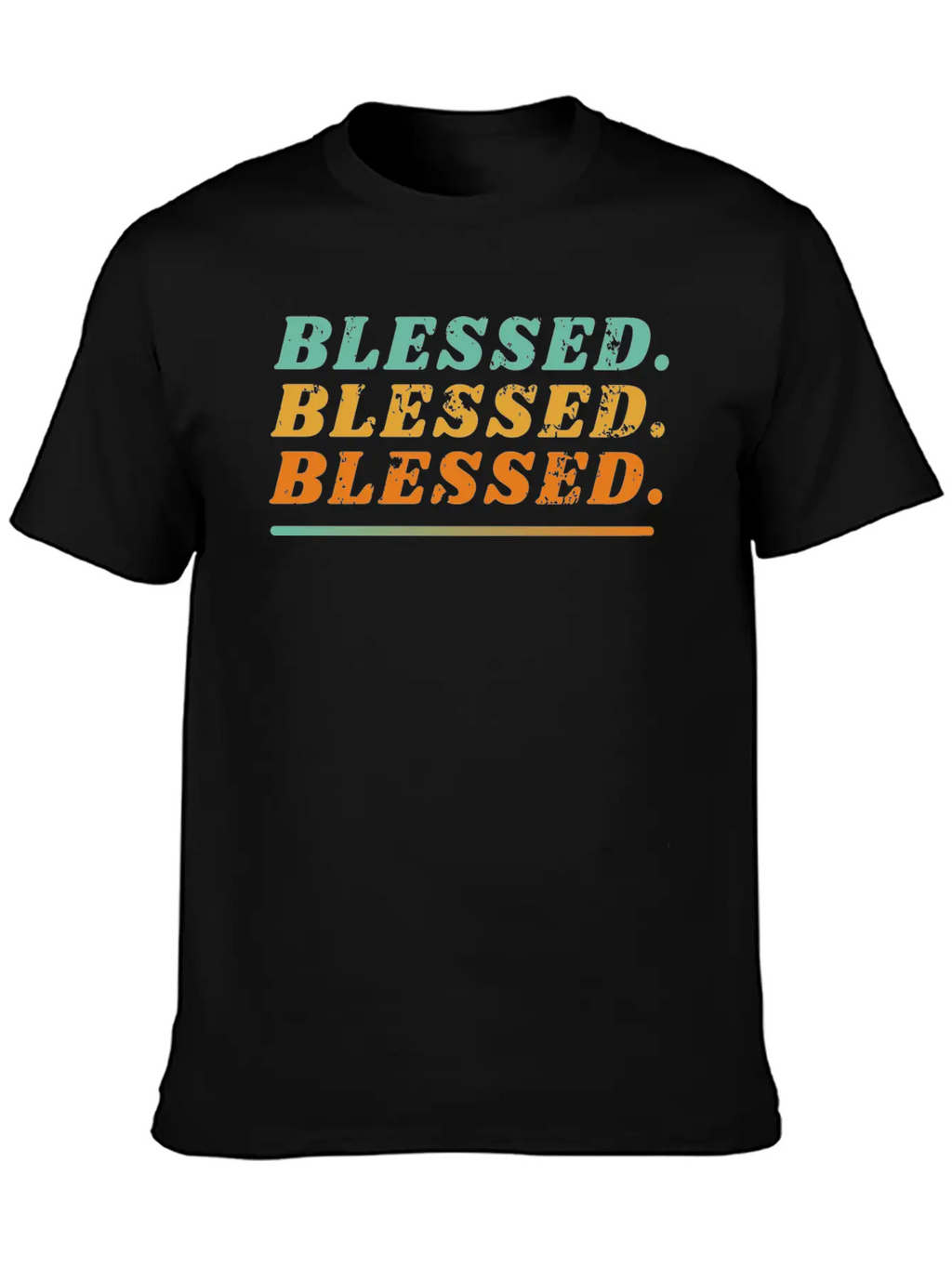 Blessed. Blessed. Blessed. Classic Cotton Tee – Unisex Comfort For Any Season