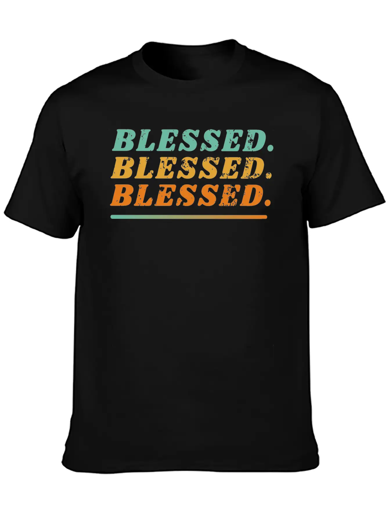 Blessed. Blessed. Blessed. Classic Cotton Tee – Unisex Comfort For Any Season