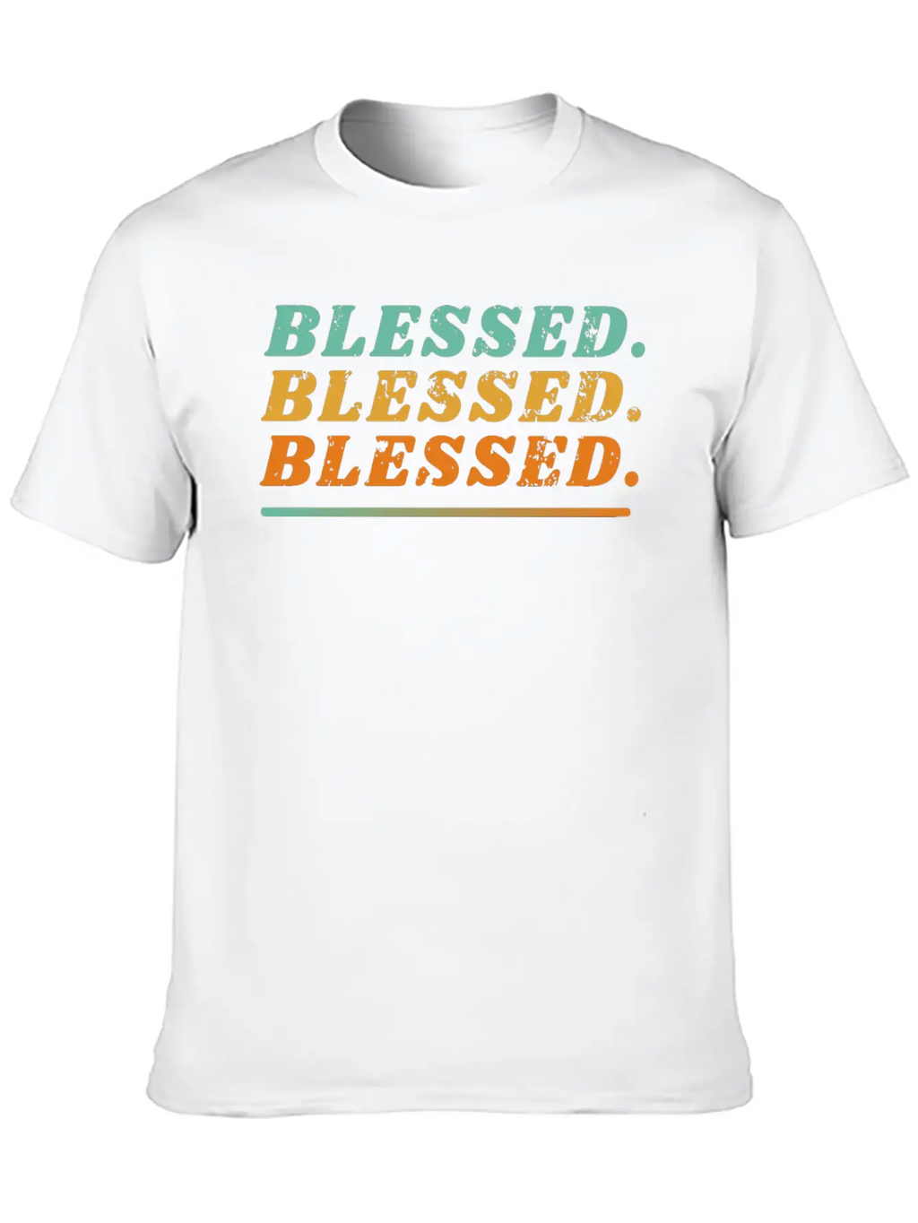 Blessed. Blessed. Blessed. Classic Cotton Tee – Unisex Comfort For Any Season