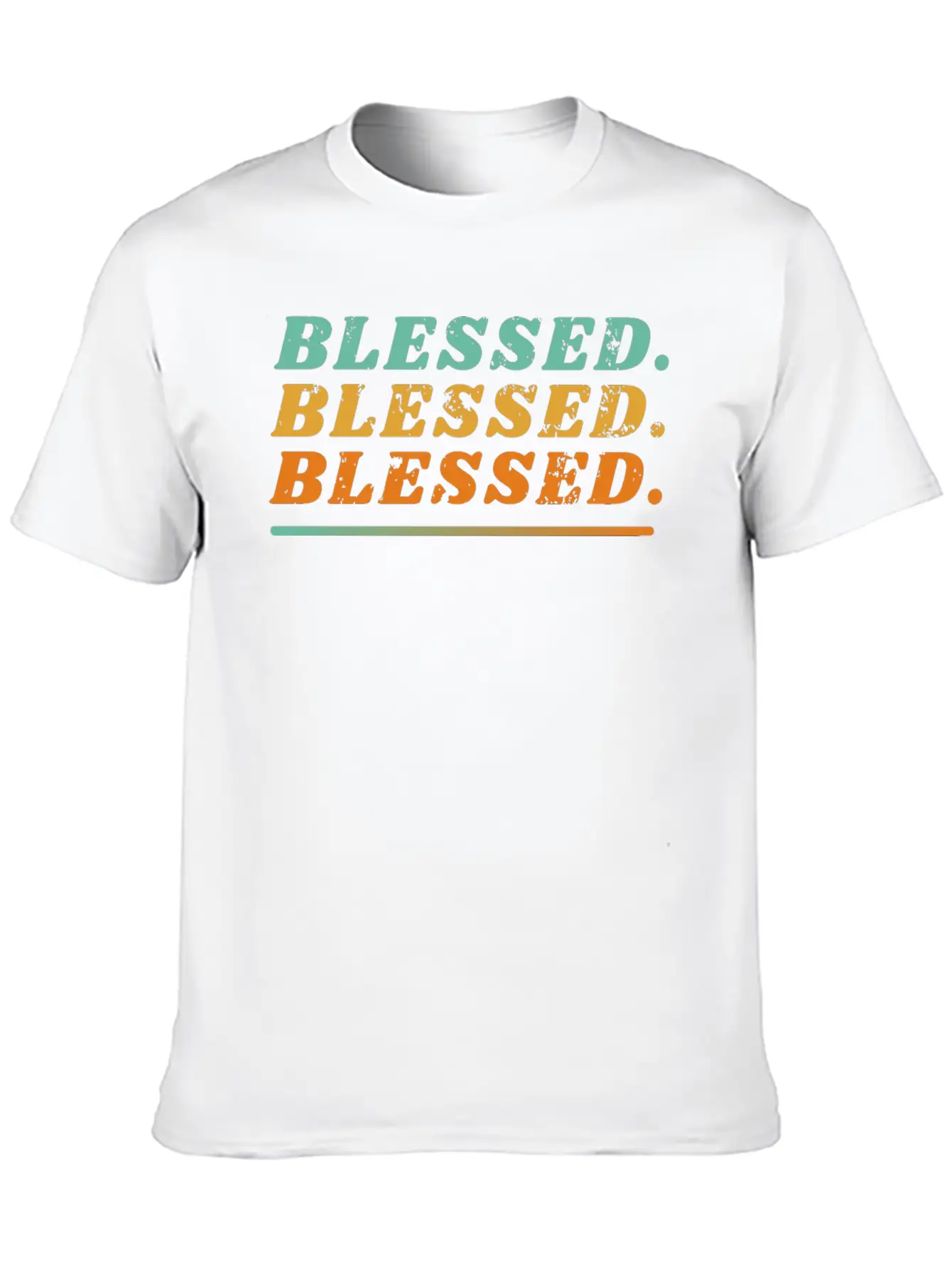 Blessed. Blessed. Blessed. Classic Cotton Tee – Unisex Comfort For Any Season