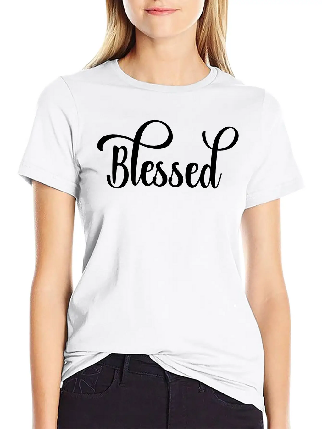 Blessed, Christian, Faith, Saying, Quote Relaxed Everyday Tee – Lightweight And Durable Cotton