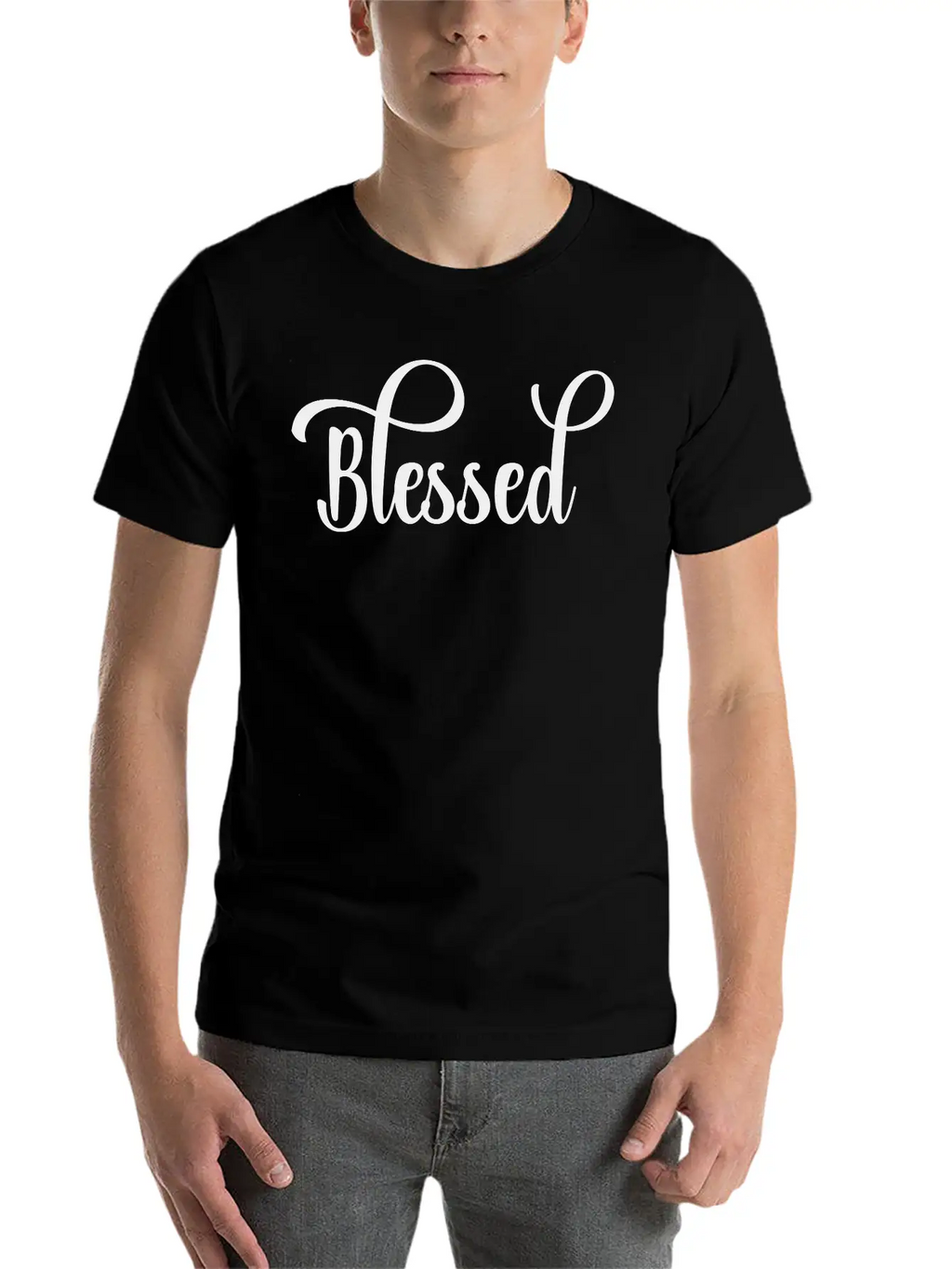 Blessed, Christian, Faith, Saying, Quote Relaxed Everyday Tee – Lightweight And Durable Cotton