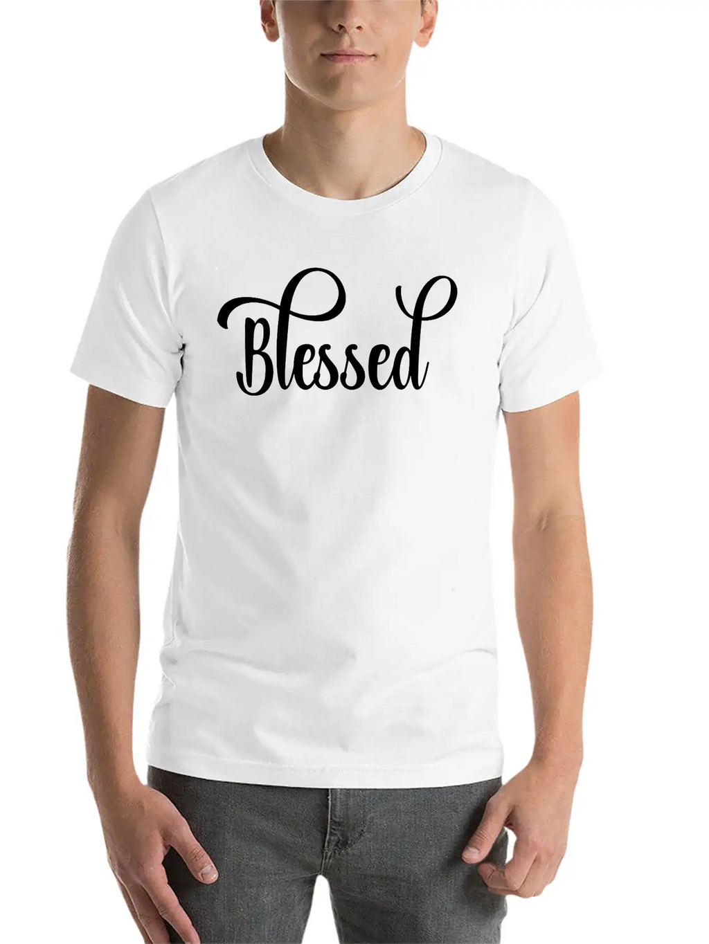 Blessed, Christian, Faith, Saying, Quote Relaxed Everyday Tee – Lightweight And Durable Cotton