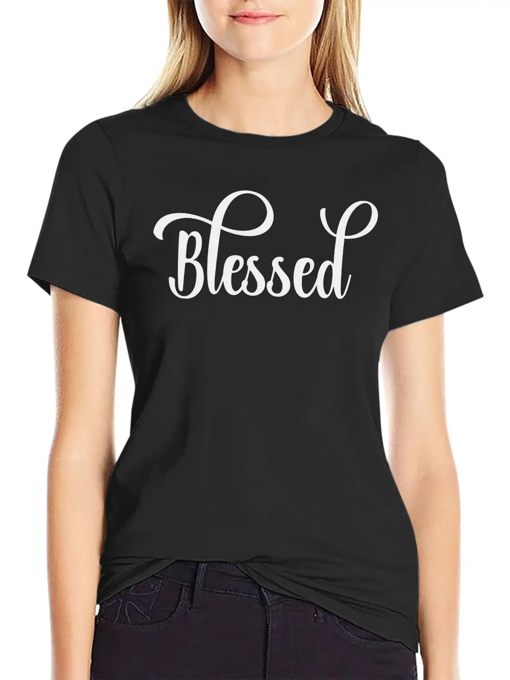Blessed, Christian, Faith, Saying, Quote Relaxed Everyday Tee – Lightweight And Durable Cotton
