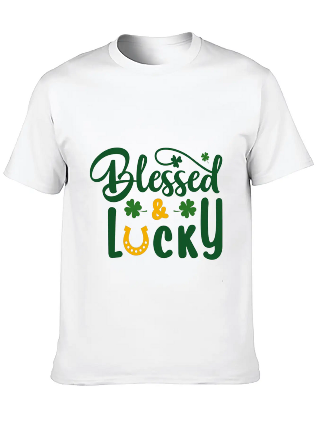Blessed Lucky Blessed Lucky Synonyms Lucky Relaxed Everyday Tee – Lightweight And Durable Cotton