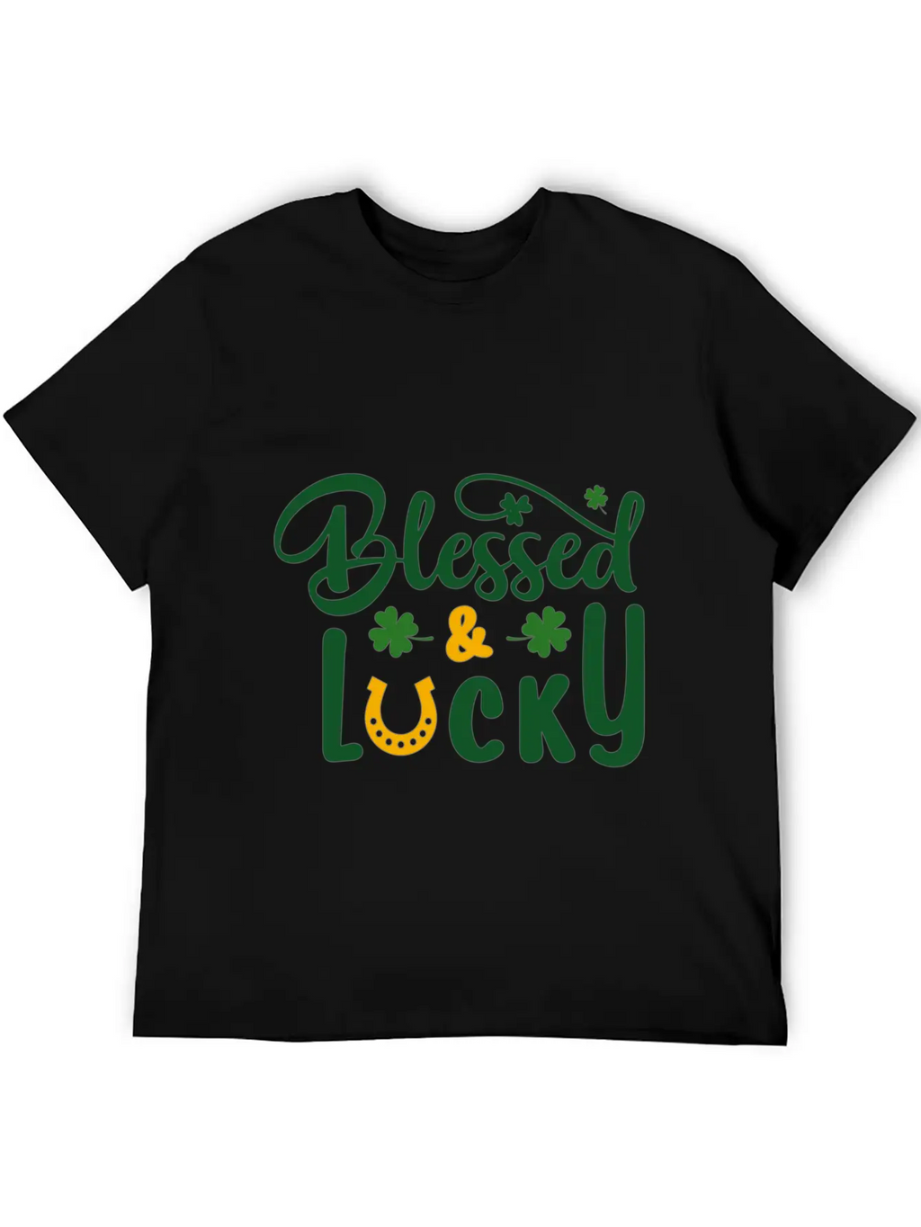 Blessed Lucky Blessed Lucky Synonyms Lucky Relaxed Everyday Tee – Lightweight And Durable Cotton