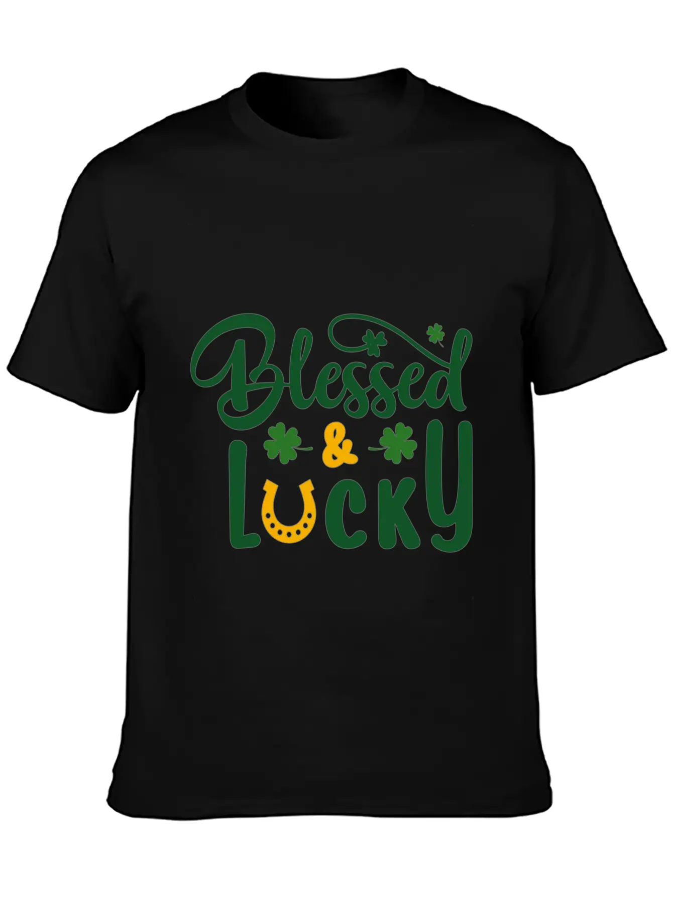 Blessed Lucky Blessed Lucky Synonyms Lucky Relaxed Everyday Tee – Lightweight And Durable Cotton