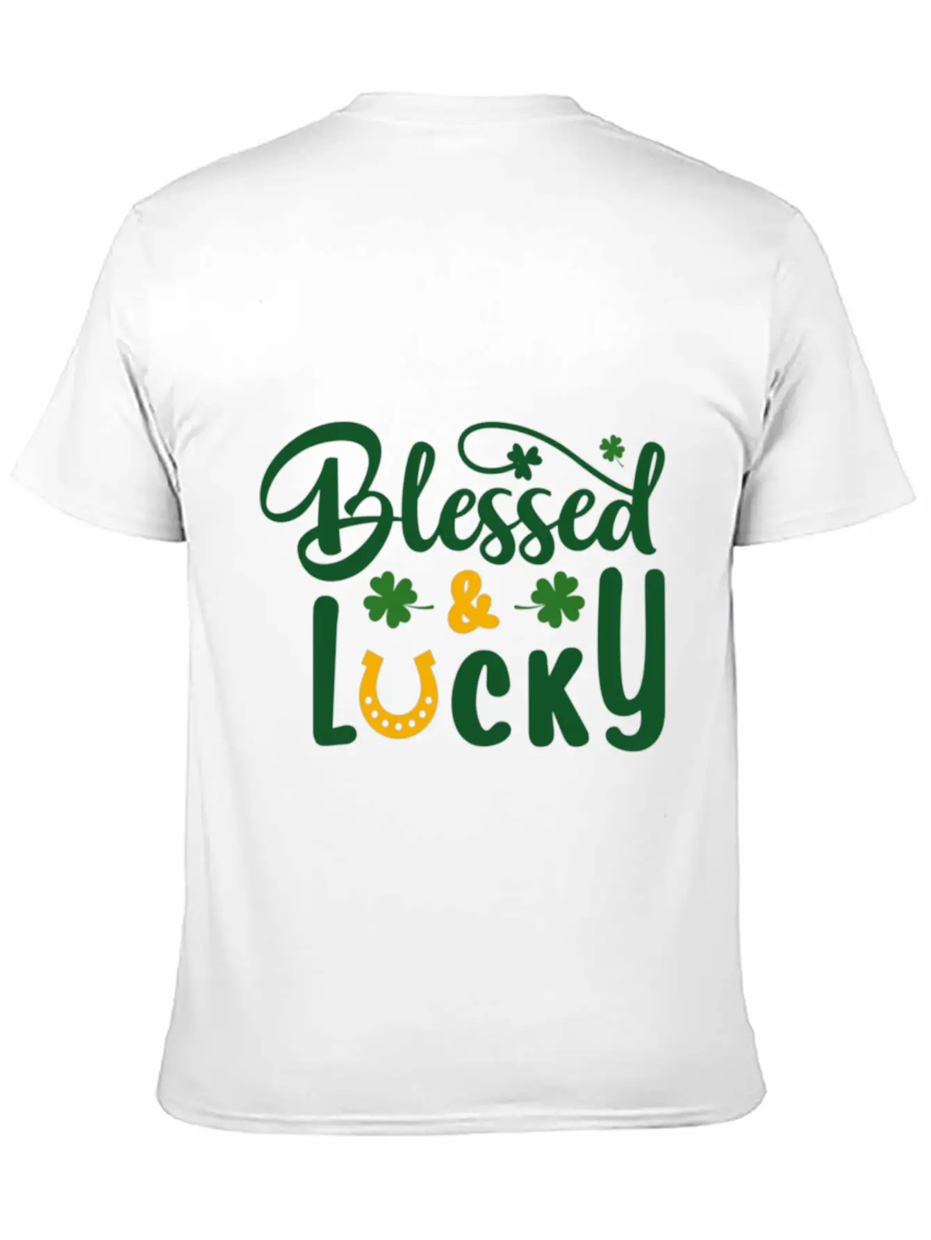 Blessed Lucky Blessed Lucky Synonyms Lucky Relaxed Everyday Tee – Lightweight And Durable Cotton