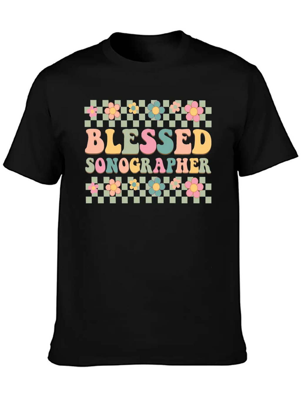 Blessed Sonographer Basic Graphic T-Shirt – Daily Comfort In Soft Cotton