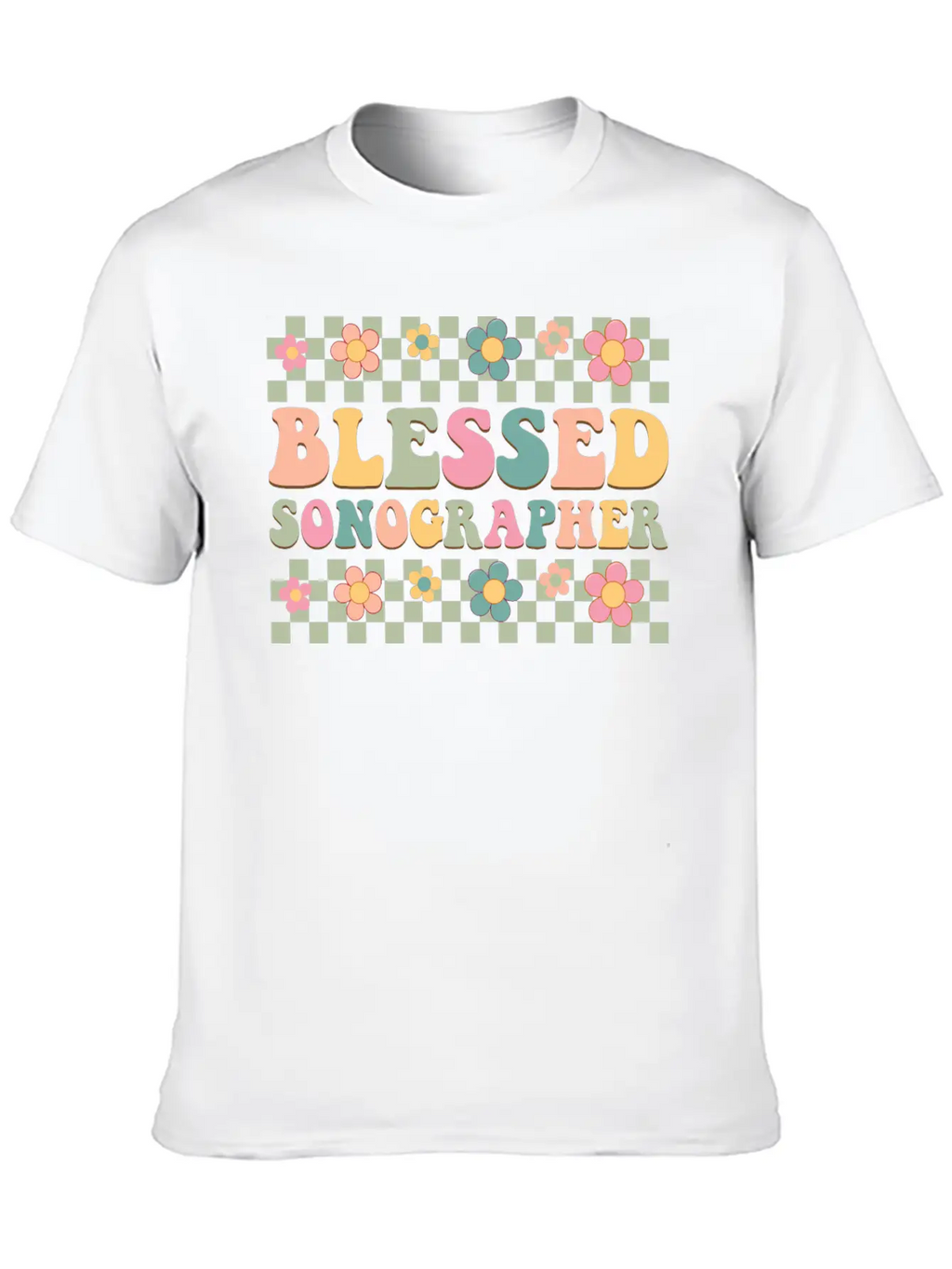Blessed Sonographer Basic Graphic T-Shirt – Daily Comfort In Soft Cotton