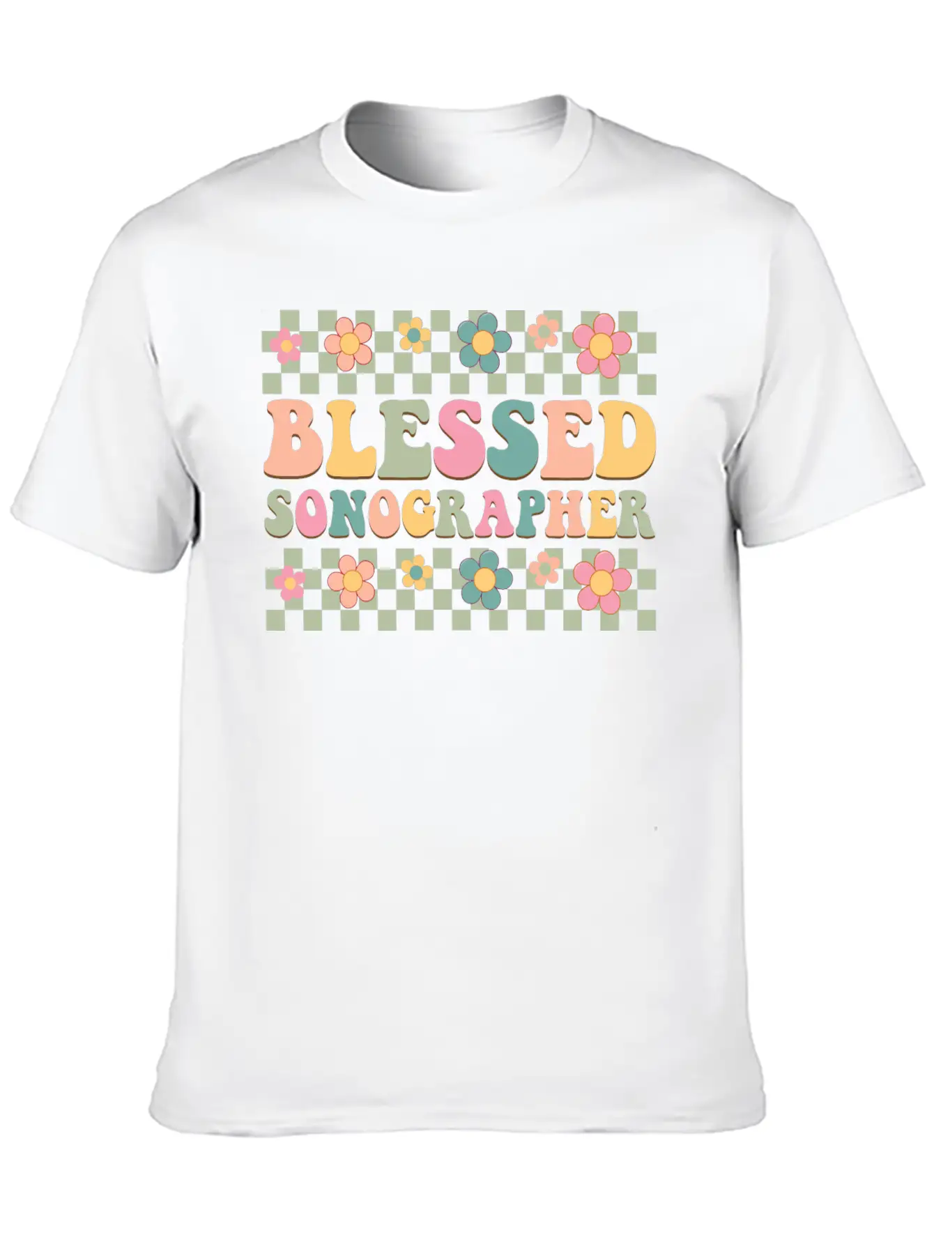 Blessed Sonographer Basic Graphic T-Shirt – Daily Comfort In Soft Cotton
