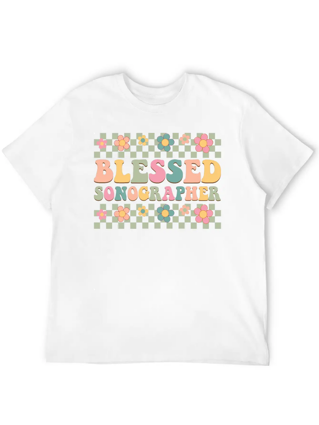 Blessed Sonographer Basic Graphic T-Shirt – Daily Comfort In Soft Cotton