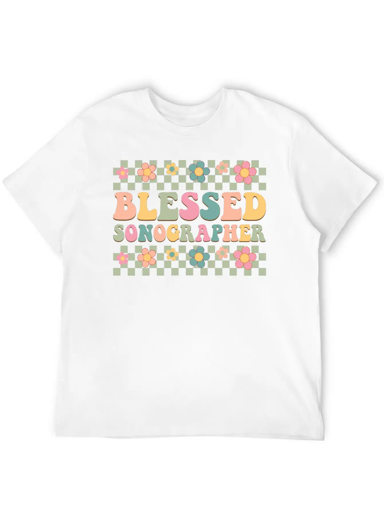 Blessed Sonographer Basic Graphic T-Shirt – Daily Comfort In Soft Cotton