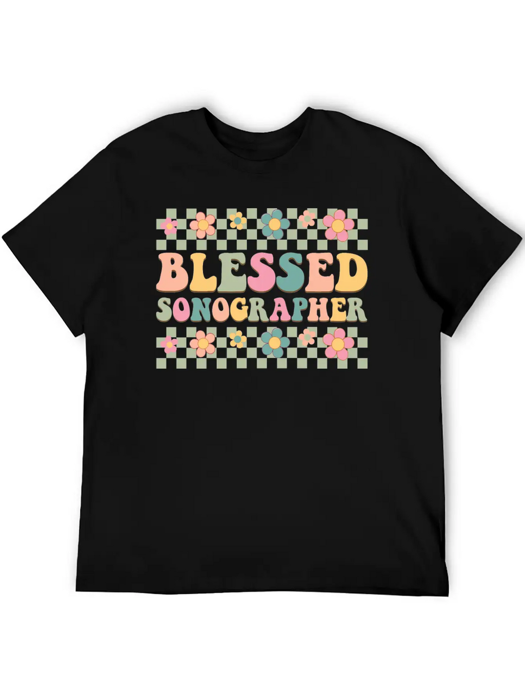 Blessed Sonographer Basic Graphic T-Shirt – Daily Comfort In Soft Cotton