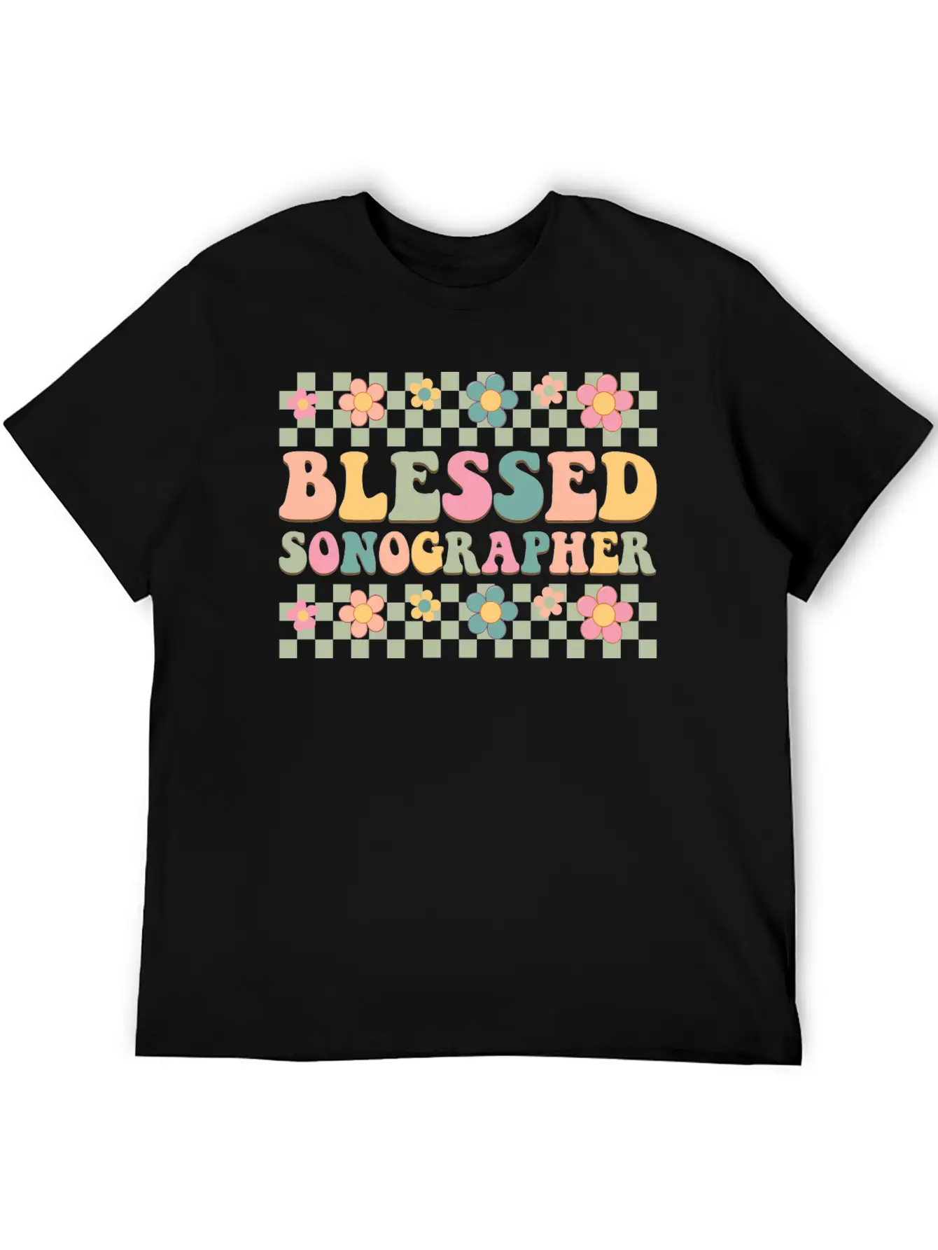 Blessed Sonographer Basic Graphic T-Shirt – Daily Comfort In Soft Cotton