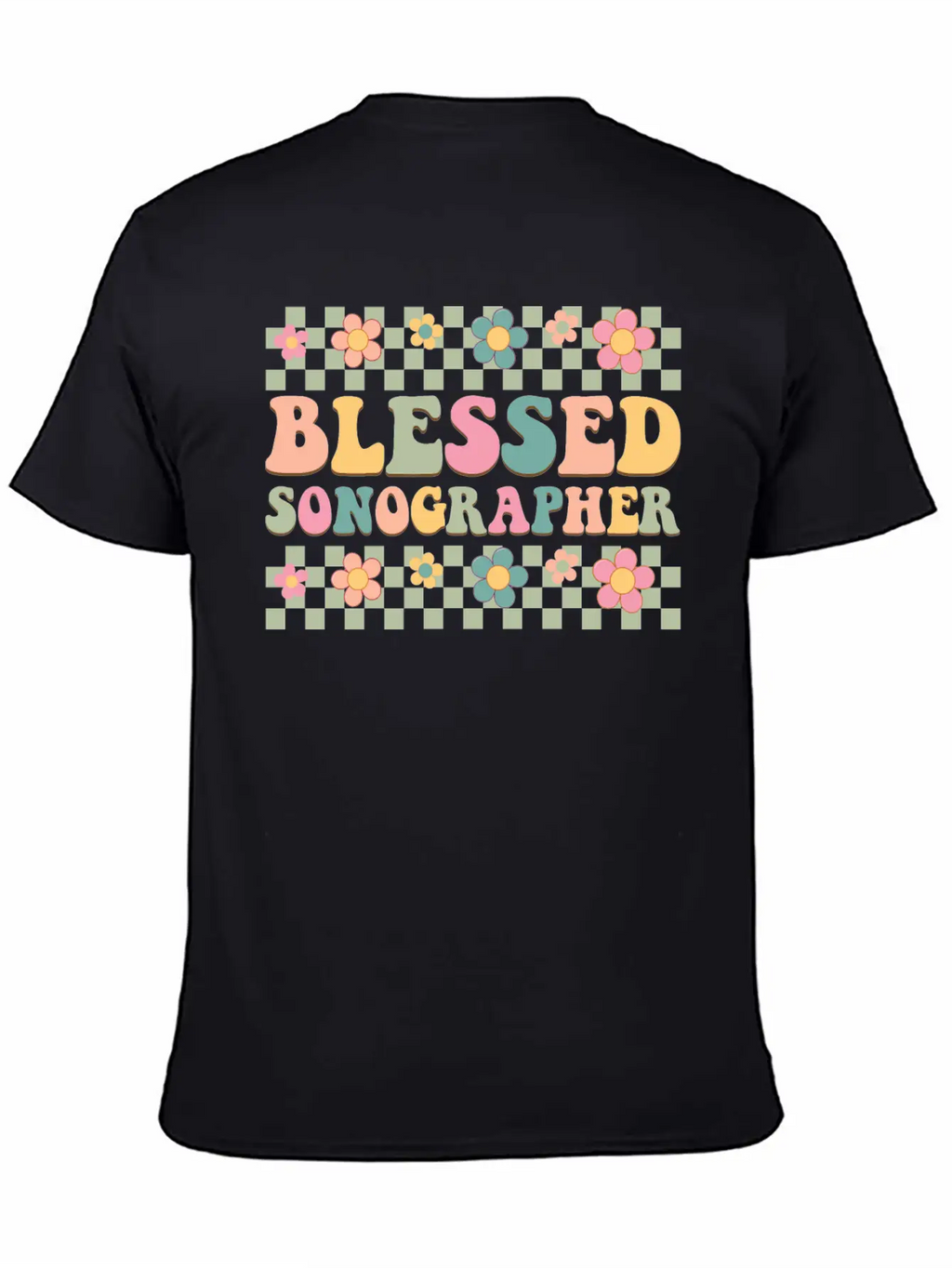 Blessed Sonographer Basic Graphic T-Shirt – Daily Comfort In Soft Cotton
