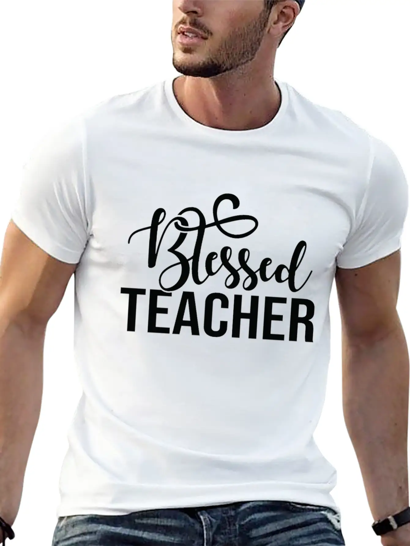 Blessed Teacher Classic Cotton Tee – Unisex Comfort For Any Season