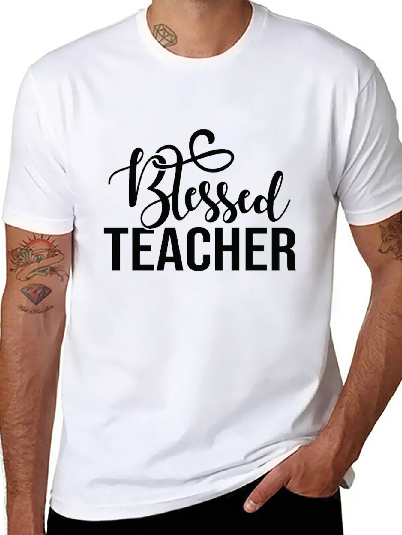 Blessed Teacher Classic Cotton Tee – Unisex Comfort For Any Season
