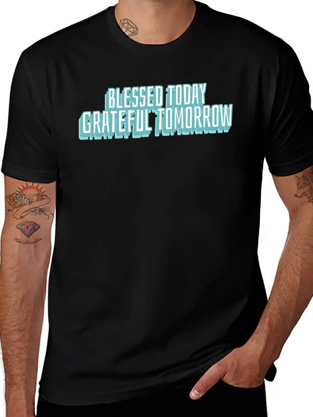 Blessed Today Grateful Tomorrow Essential Cotton Tee For Daily Outfits – Unisex Style