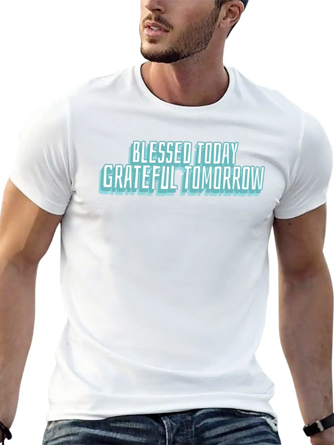 Blessed Today Grateful Tomorrow Essential Cotton Tee For Daily Outfits – Unisex Style
