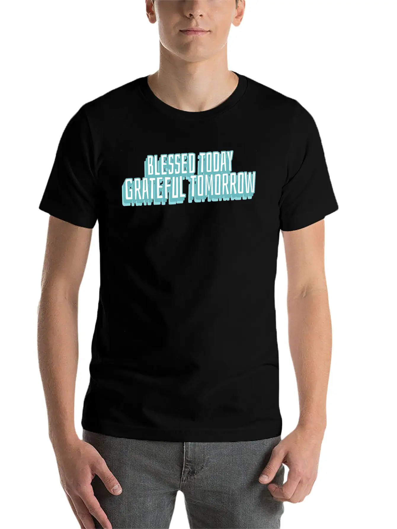 Blessed Today Grateful Tomorrow Essential Cotton Tee For Daily Outfits – Unisex Style