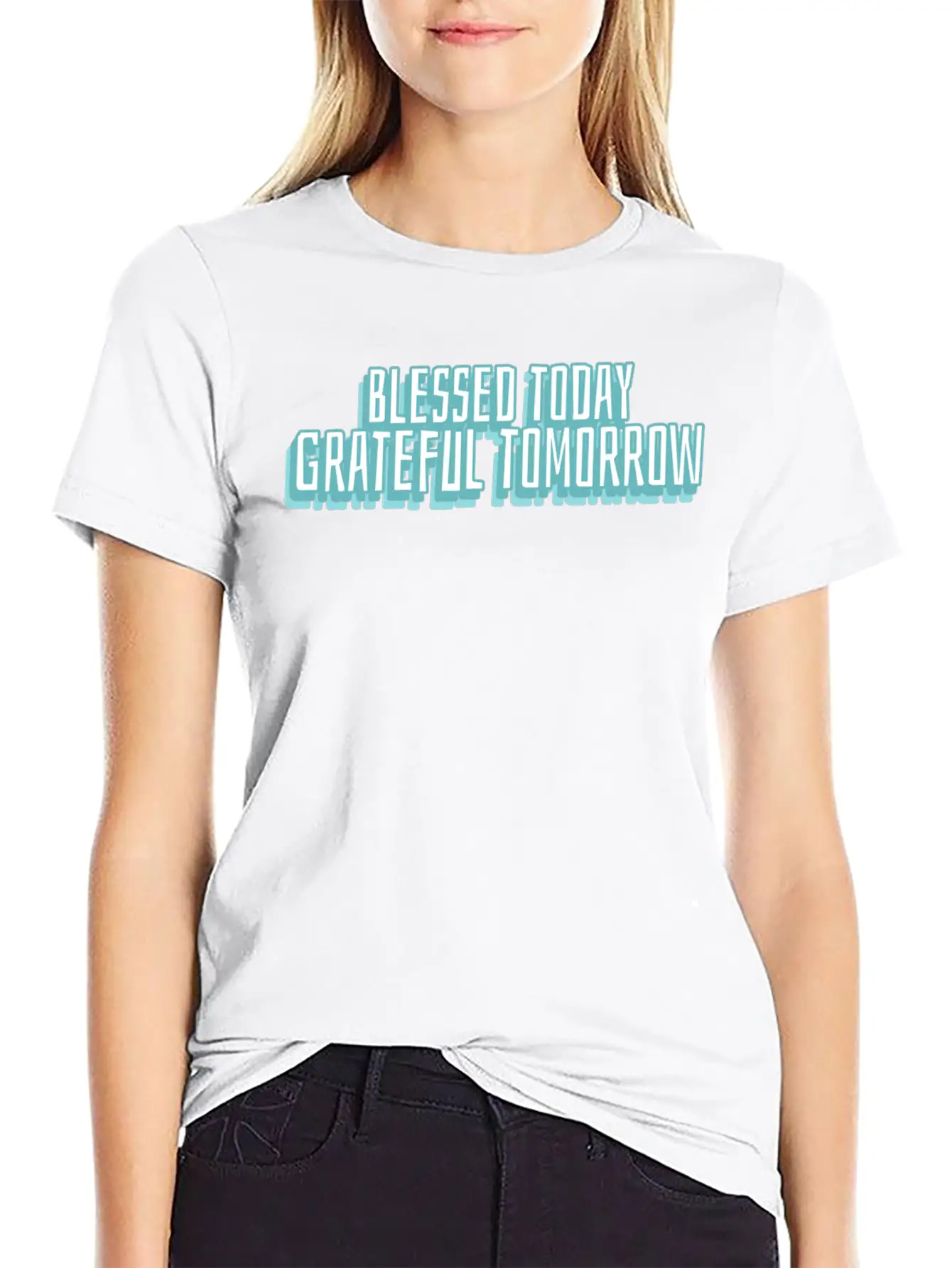 Blessed Today Grateful Tomorrow Essential Cotton Tee For Daily Outfits – Unisex Style