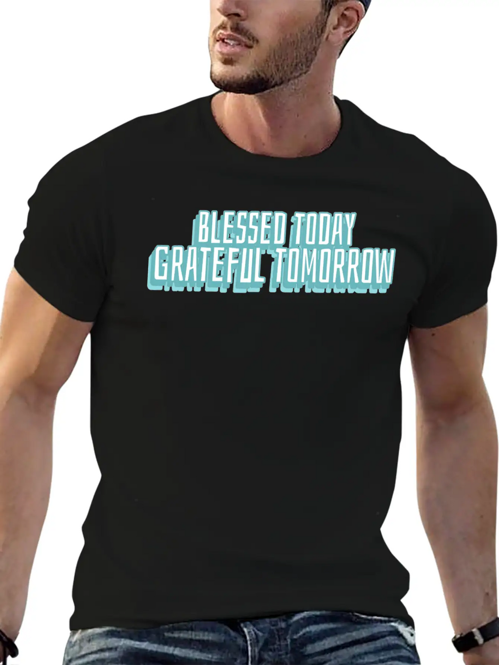 Blessed Today Grateful Tomorrow Essential Cotton Tee For Daily Outfits – Unisex Style