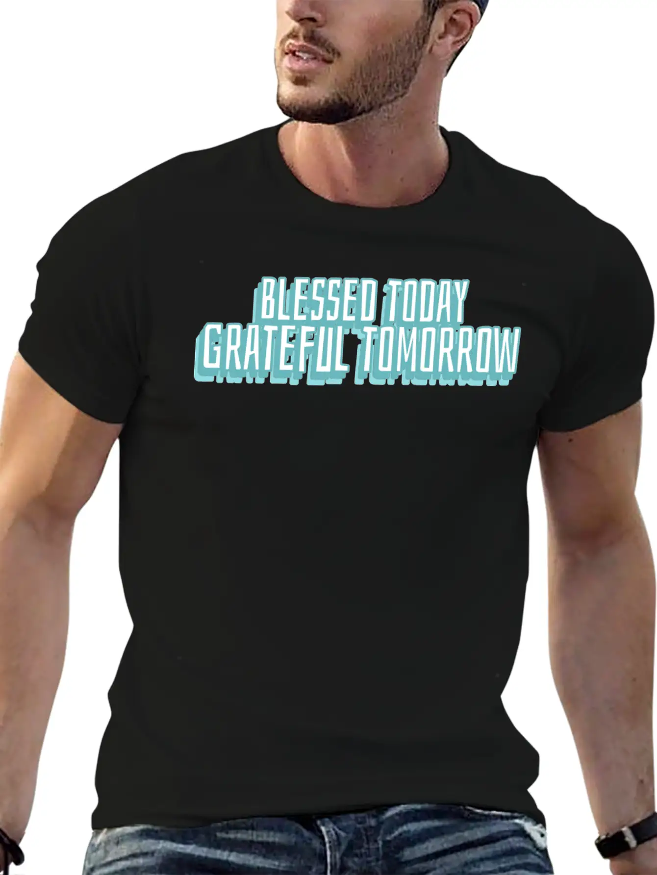 Blessed Today Grateful Tomorrow Essential Cotton Tee For Daily Outfits – Unisex Style
