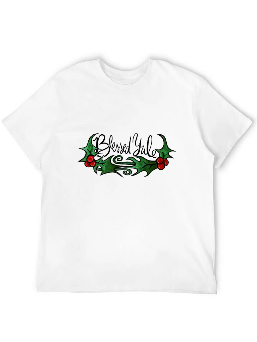 Blessed Yule Timeless Short Sleeve Tee – Comfy And Minimalist Design