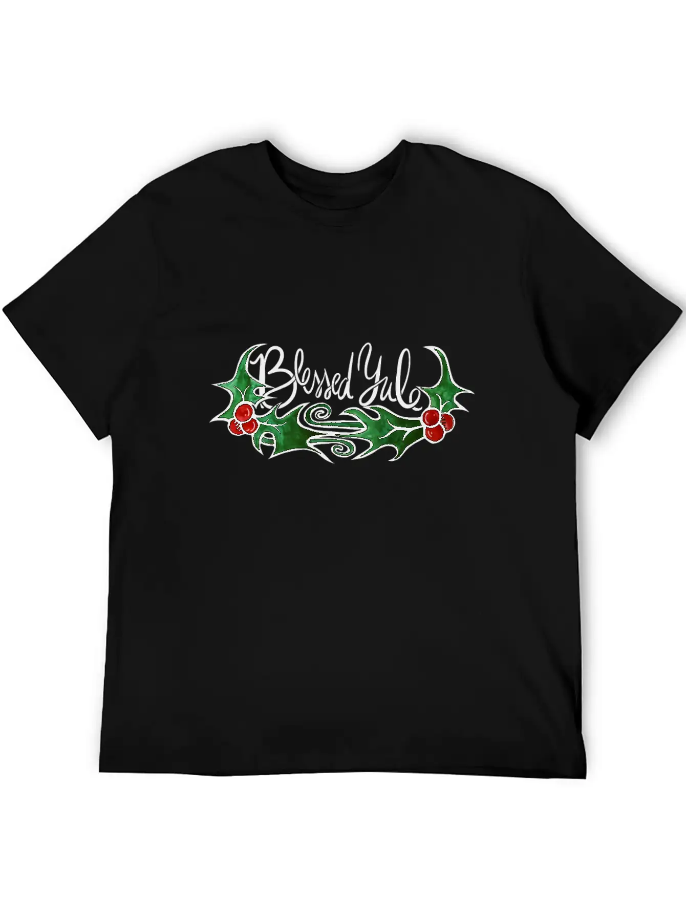 Blessed Yule Timeless Short Sleeve Tee – Comfy And Minimalist Design