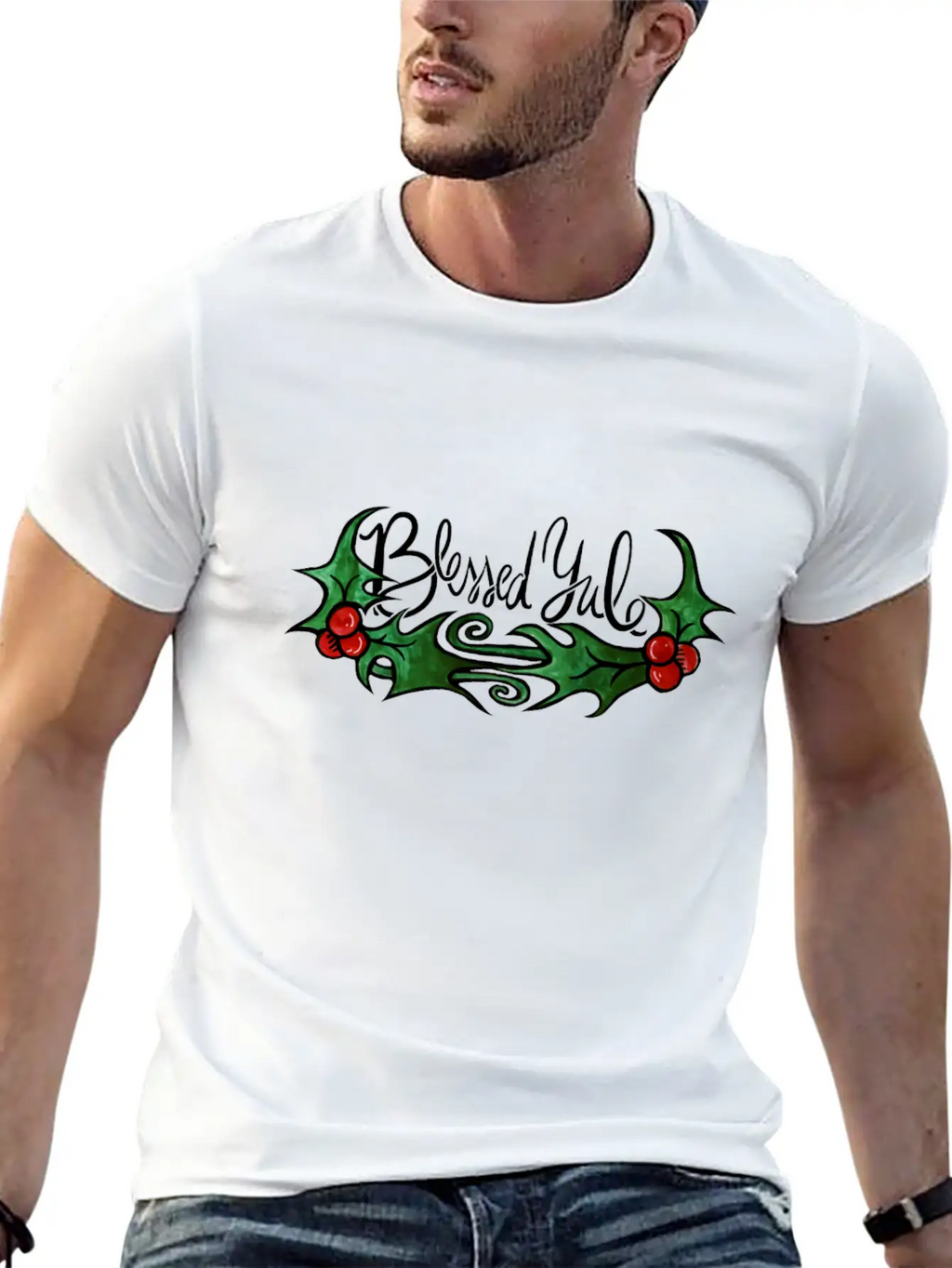 Blessed Yule Timeless Short Sleeve Tee – Comfy And Minimalist Design