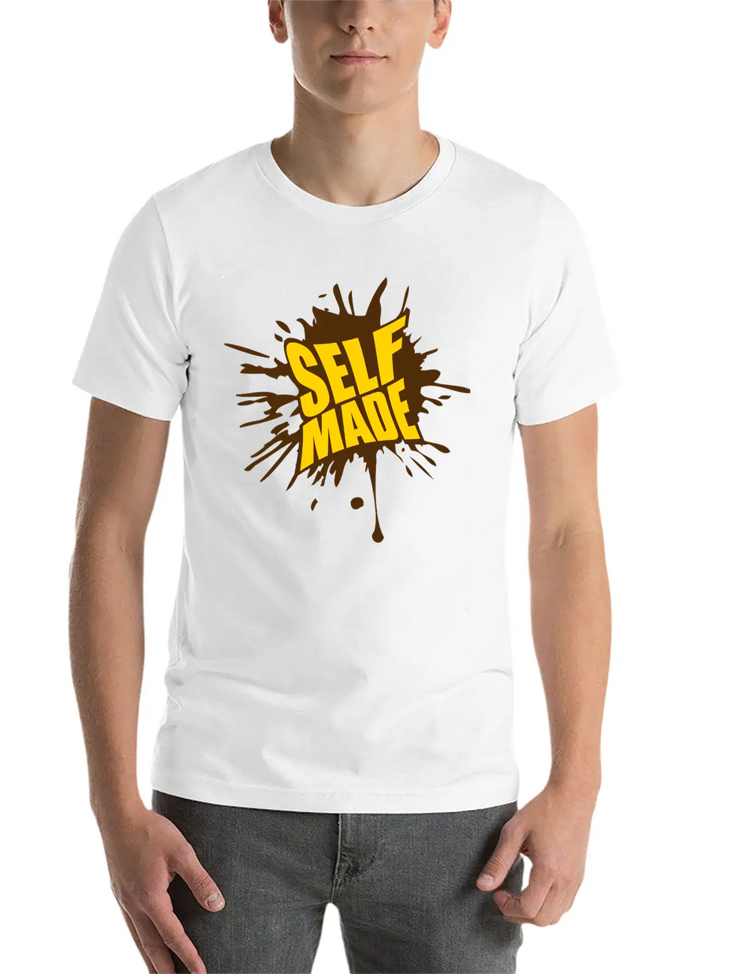 Blob Drop Splash Millionaire Self Made Empower Mon Timeless Short Sleeve Tee – Comfy And Minimalist Design