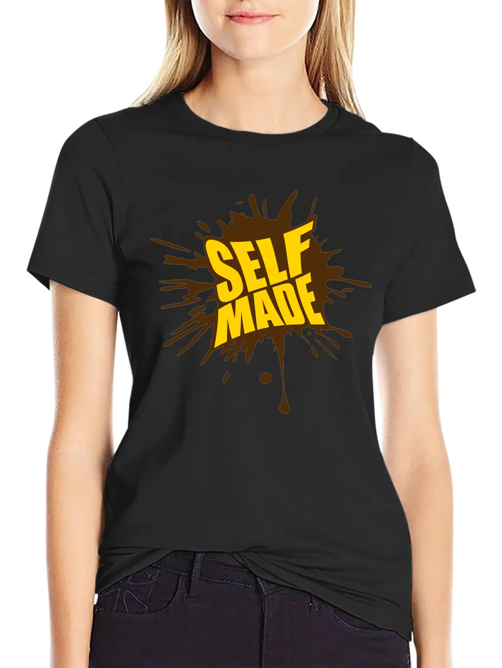 Blob Drop Splash Millionaire Self Made Empower Mon Timeless Short Sleeve Tee – Comfy And Minimalist Design