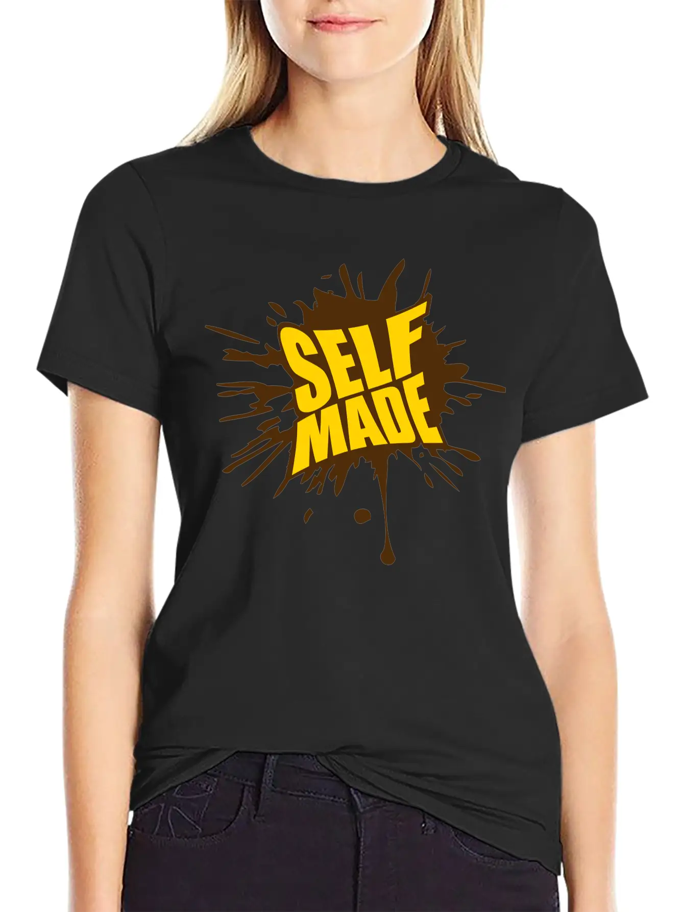 Blob Drop Splash Millionaire Self Made Empower Mon Timeless Short Sleeve Tee – Comfy And Minimalist Design