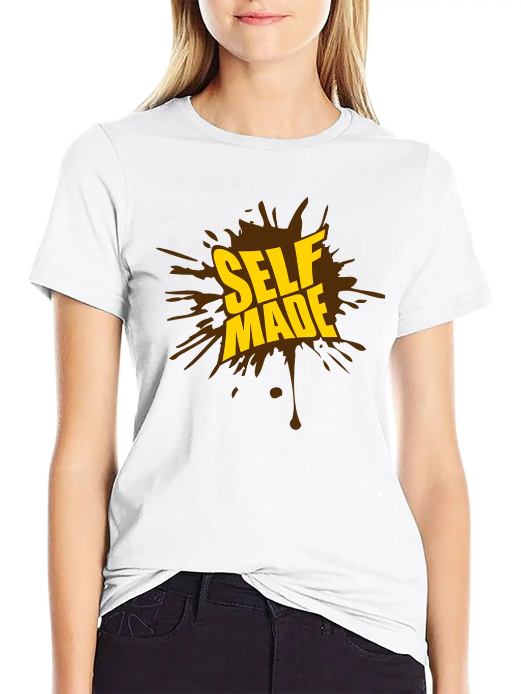 Blob Drop Splash Millionaire Self Made Empower Mon Timeless Short Sleeve Tee – Comfy And Minimalist Design