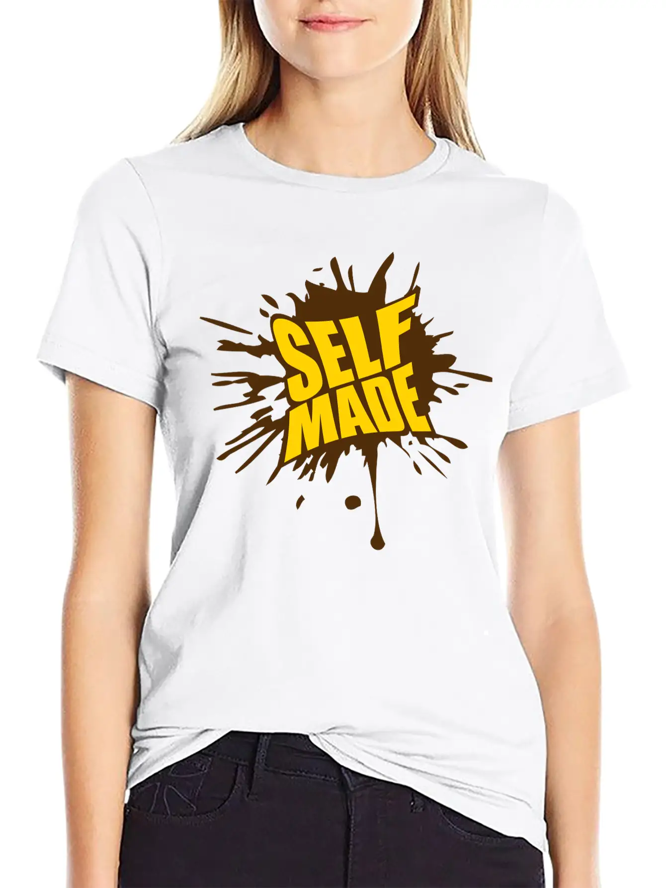 Blob Drop Splash Millionaire Self Made Empower Mon Timeless Short Sleeve Tee – Comfy And Minimalist Design