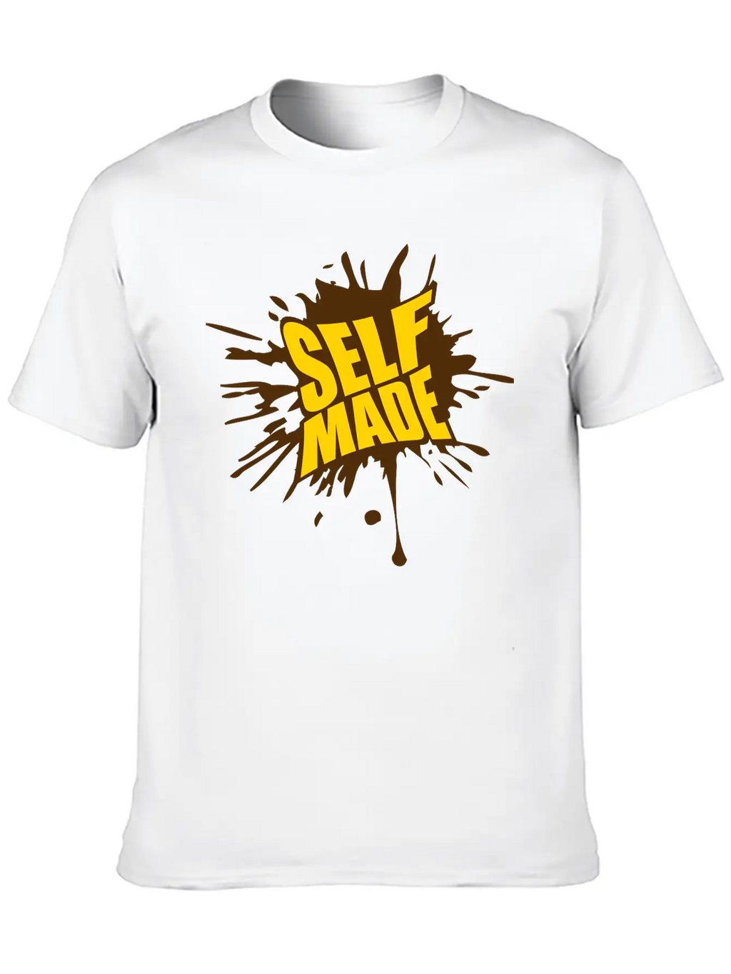 Blob Drop Splash Millionaire Self Made Empower Mon Timeless Short Sleeve Tee – Comfy And Minimalist Design