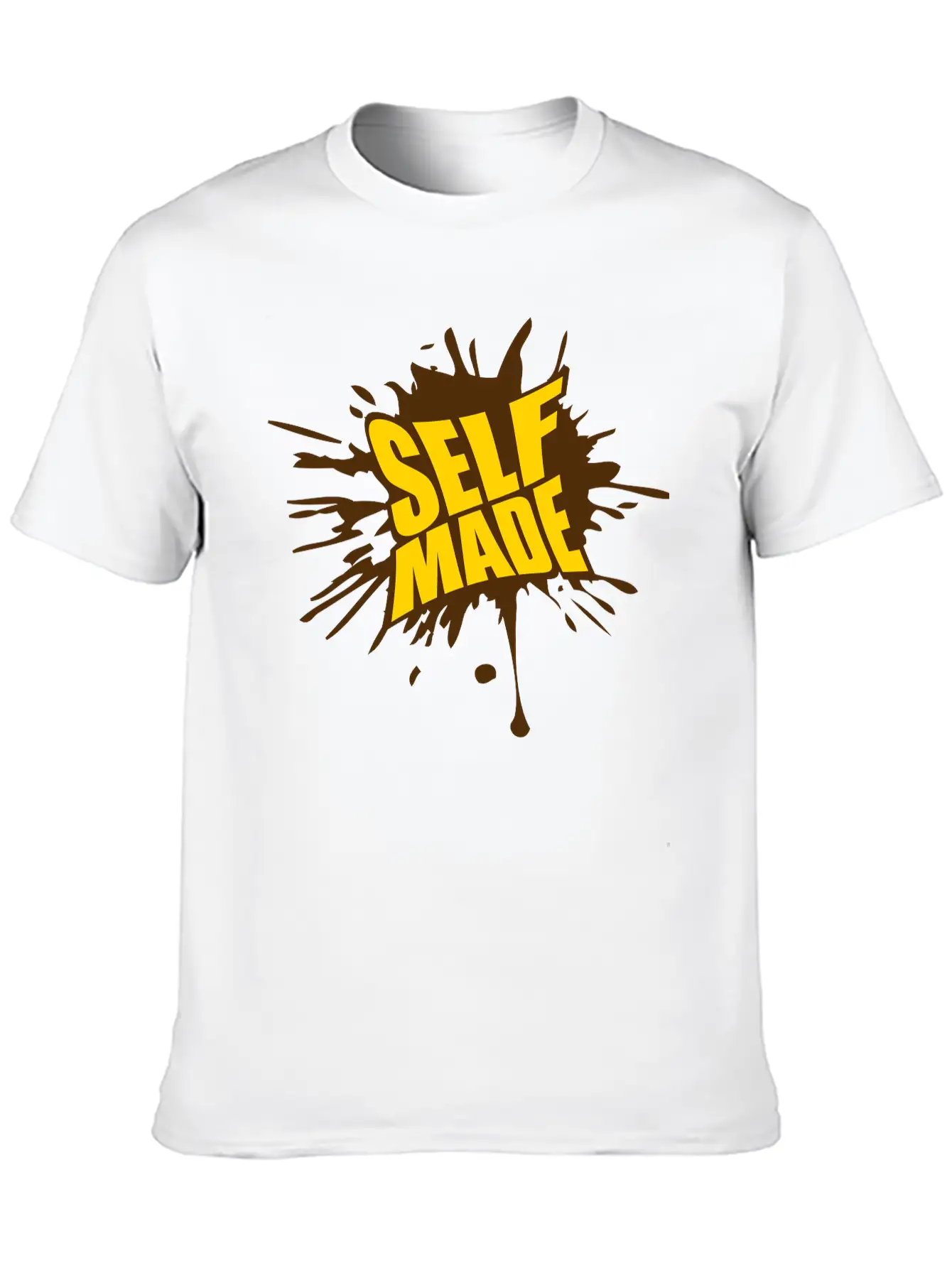 Blob Drop Splash Millionaire Self Made Empower Mon Timeless Short Sleeve Tee – Comfy And Minimalist Design
