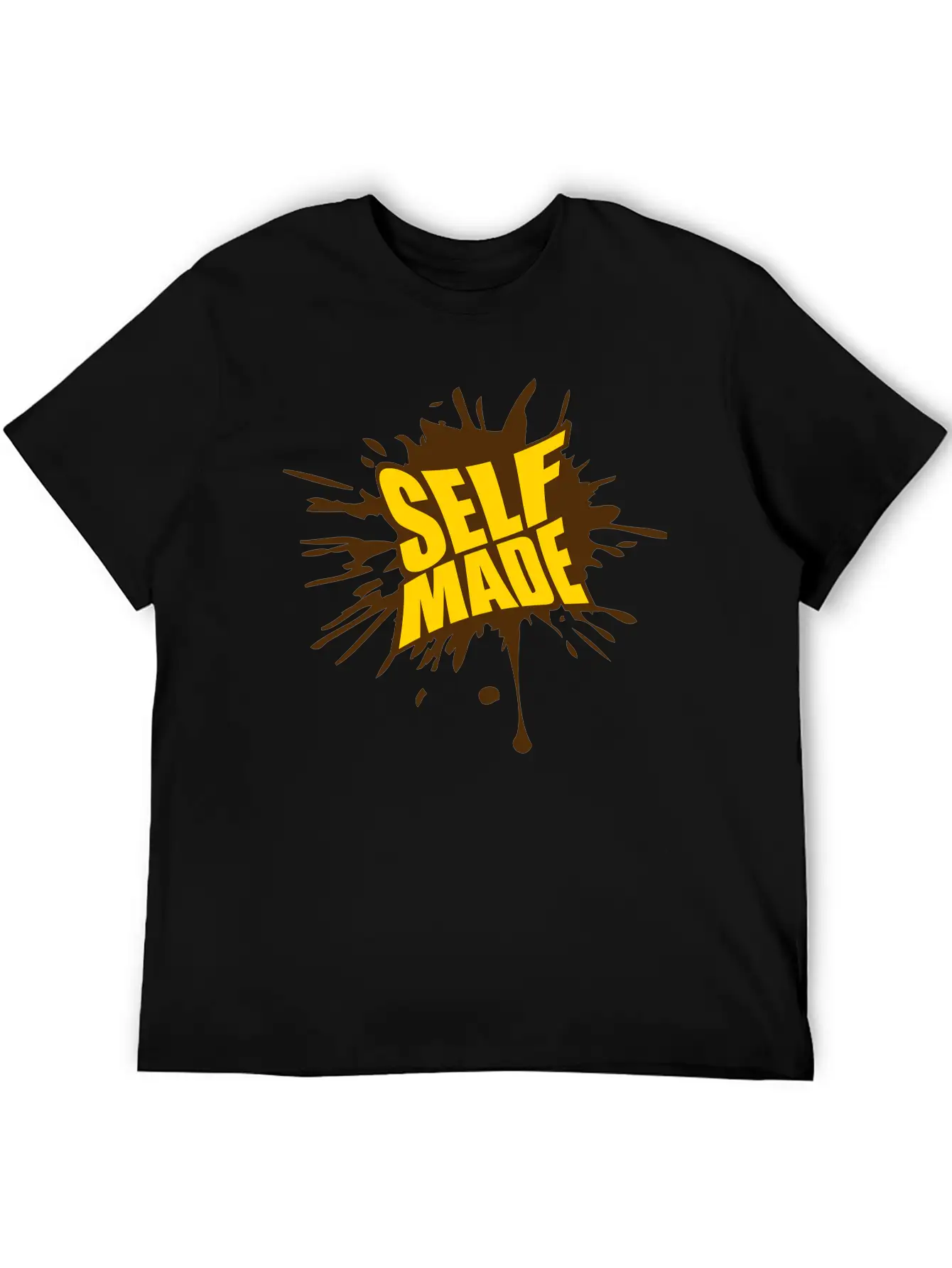 Blob Drop Splash Millionaire Self Made Empower Mon Timeless Short Sleeve Tee – Comfy And Minimalist Design