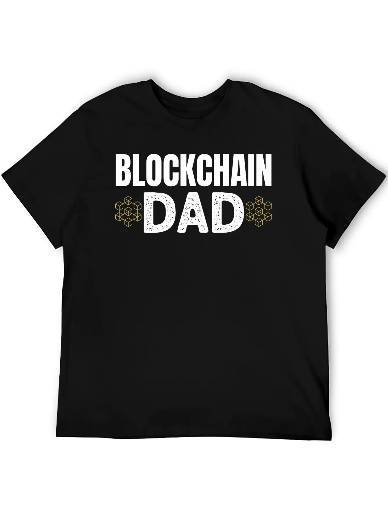 Blockchain Dad Crypto Currency Father Bitcoin Geek Unisex Casual T-Shirt – Clean Design For Daily Comfort